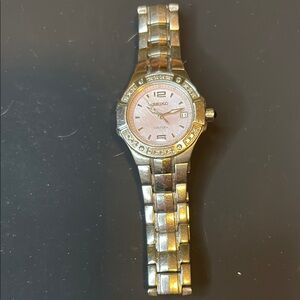 Seiko Gold and Silver Watch